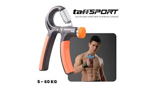 Pratinjau video produk TaffSPORT Adjustable Hand Grip Olahraga Tangan 5 - 60 kg - TPR