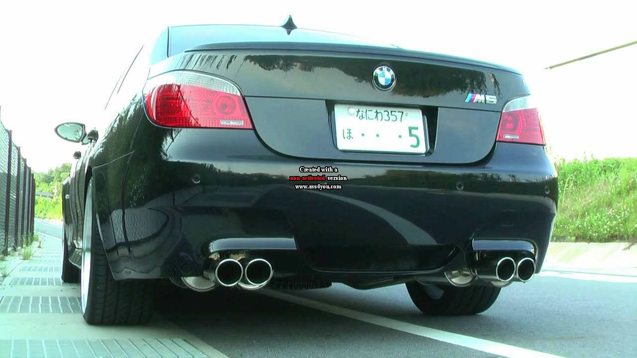 Bmw m5 exhaust sounds #7