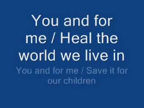 michael jackson - heal the world lyrics