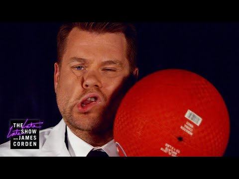 The Slow Mo Guys Hit James Corden In the Face