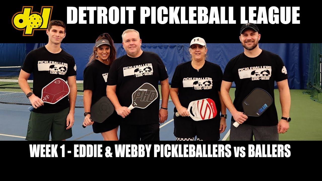 2024 Detroit Pickleball League Week 1 | Eddie and Webby Pickleballers vs Ballers Highlights