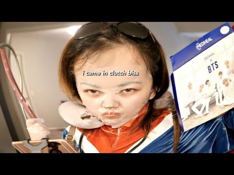 i came in clutch so don't disappoint BTS. HOW TO REALLY USE BTS FACE MASKS.