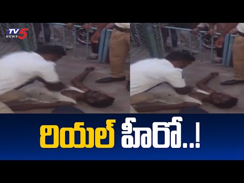 Viral video: Traffic constable performs CPR, saves life in Hyderabad