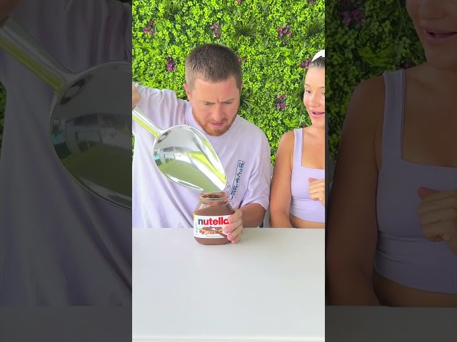 Giant Spoon VS Nutella 😱🥄🤣 #shorts #khamitovy #martaandrustam