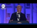 Biden takes to the stage at White House correspondents dinner for annual roast