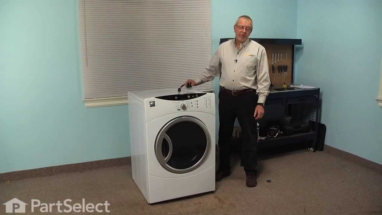 Dryer Repair - Replacing the Top Bearing (GE Part ... ge electric dryer parts diagram 