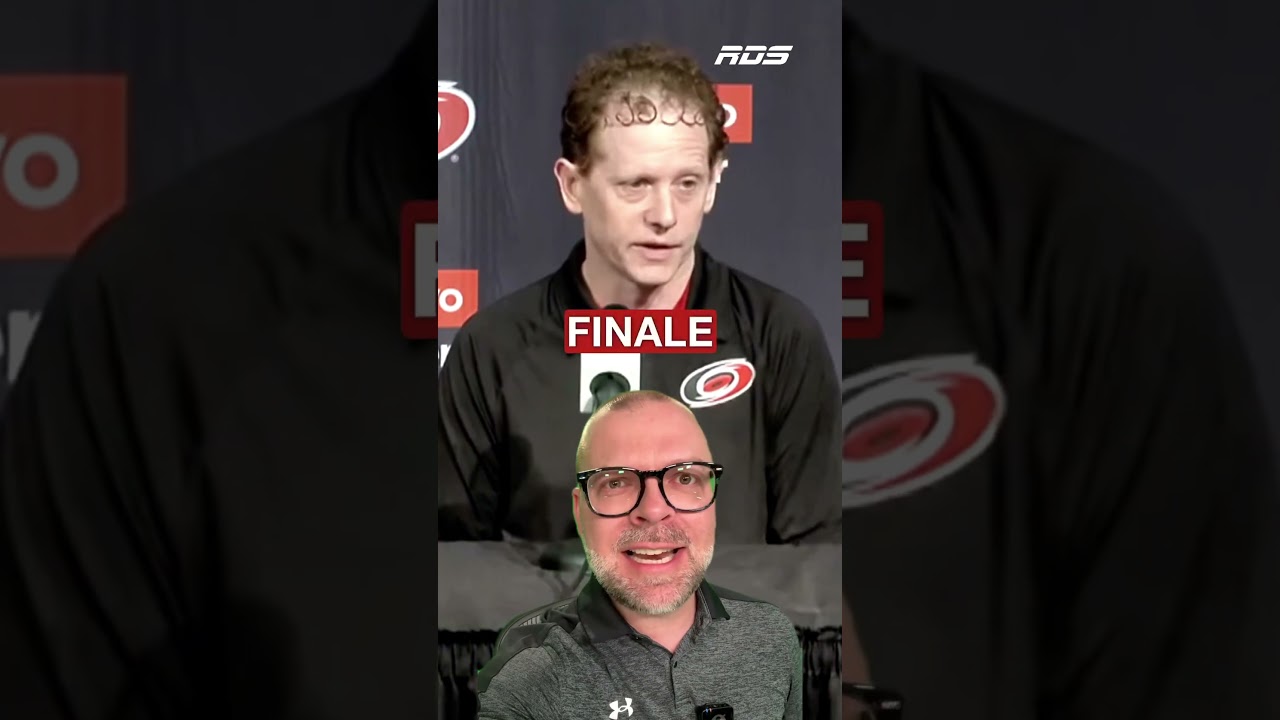 Eric Tulsky et les Hurricanes ont bouclé la boucle sur leur saison 2024-25… 😂🧑🏻‍🦱 #NHLPlayoffs