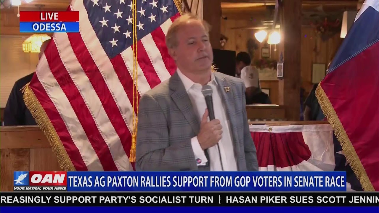 LIVE: TEXAS AG PAXTON RALLIES SUPPORT FROM GOP VOTERS IN SENATE RACE