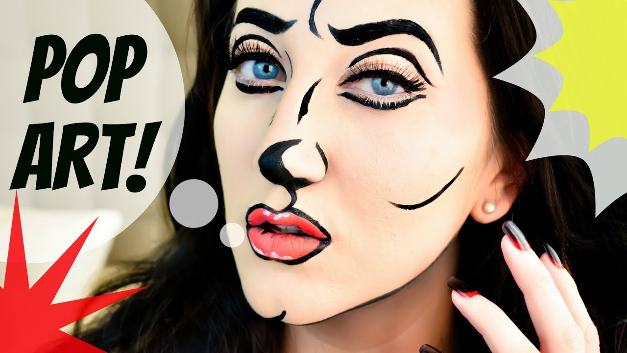 Pop Art ♥ Comic Book Makeup Tutorial Roy Lichtenstein Youtube