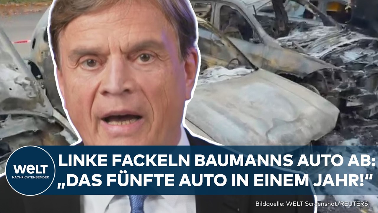 LINKSEXTREMISMUS: Auto von AfD-Politiker Baumann angezündet! Baumann: "Das ist das fünfte Auto!"