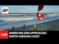 LIVE: Hurricane Erin approaches North Carolina coast