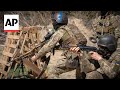Russians who joined Ukrainian military hold training session
