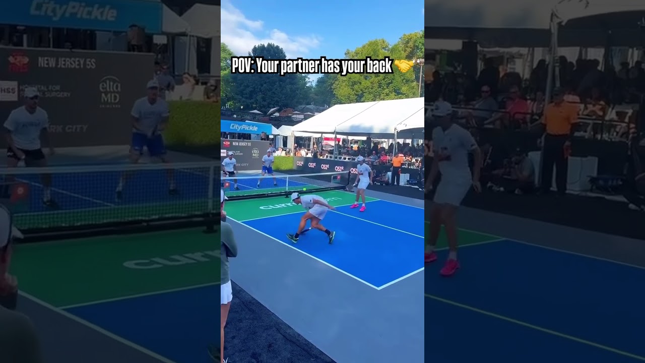 The best kind of partner 👏 #pickleball #pickleballhighlight #doublespartner #sportshighlights