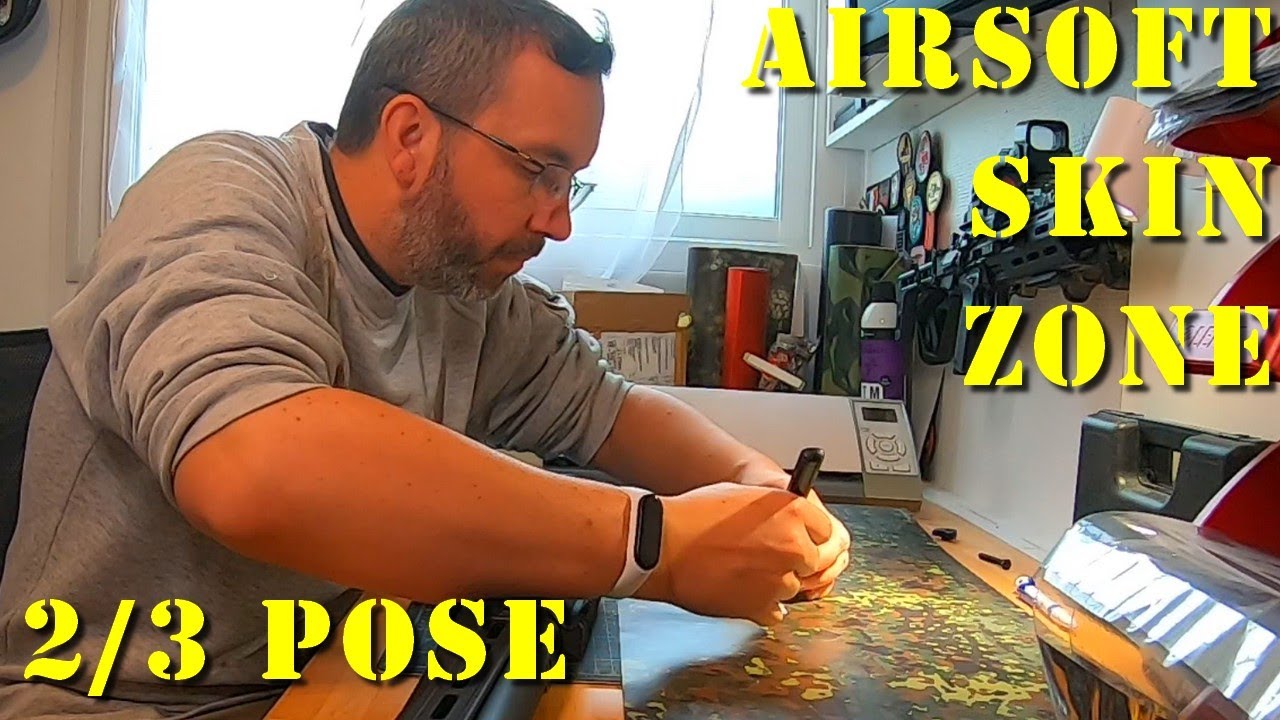 Airsoft - Rencontre avec Airsoft Skin Zone - Comment poser un skin ? Partie 2/3 [French]