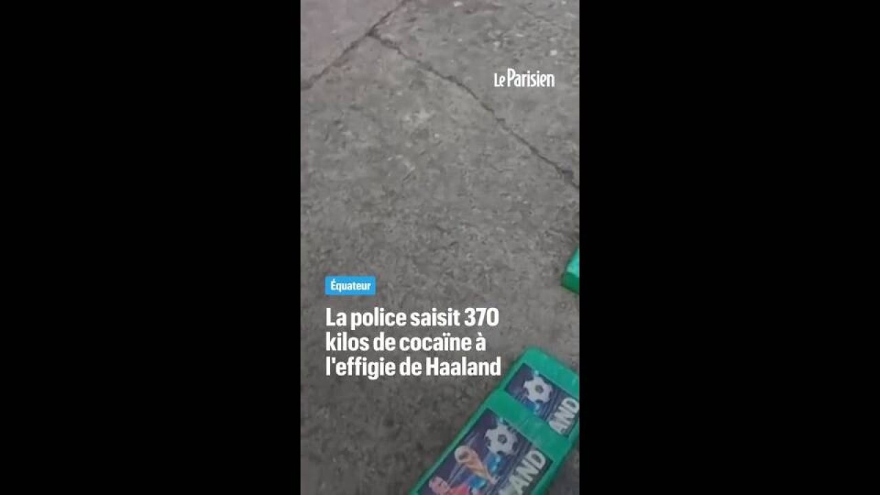 17 millions d’euros de cocaïne à l'effigie d'Erling Haaland saisi par la police en Équateur