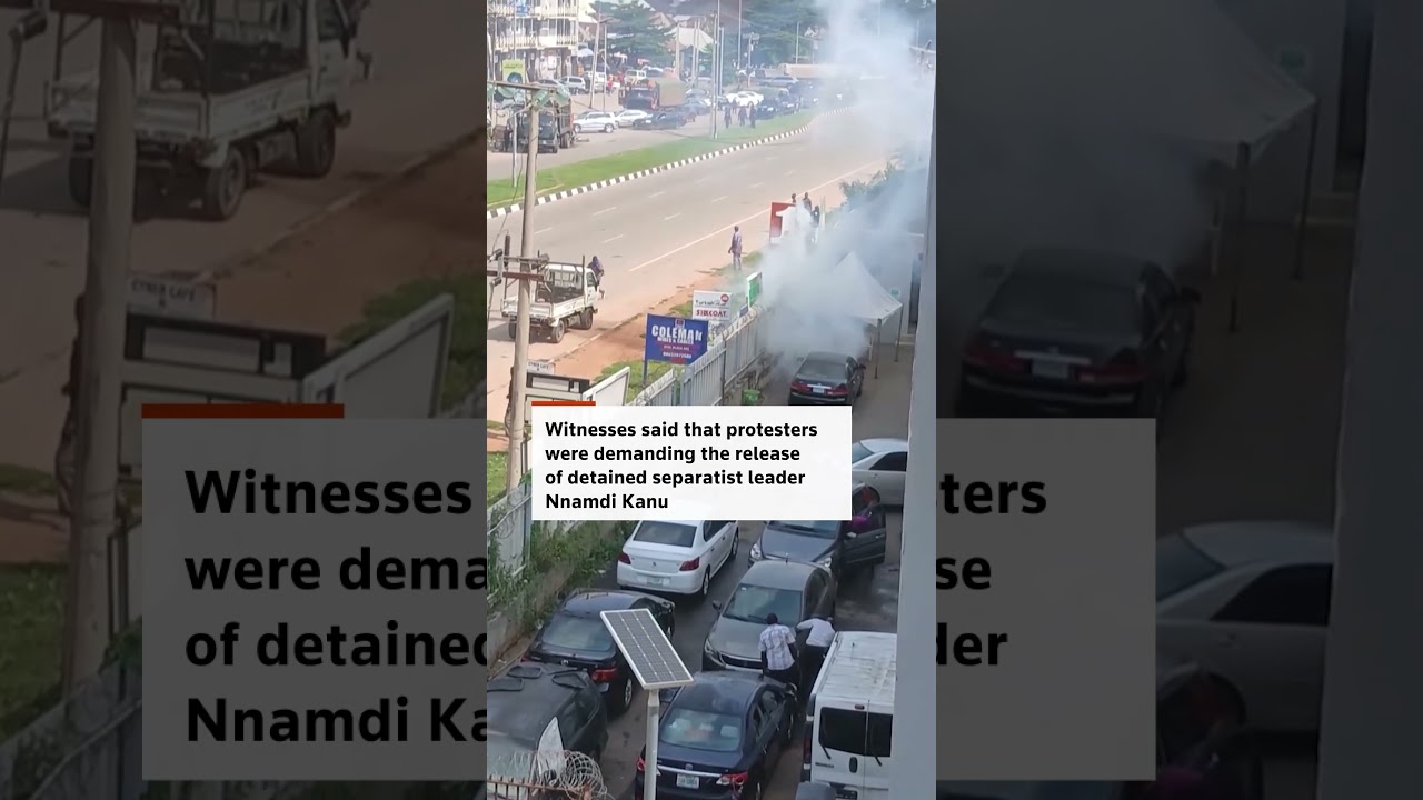 Nigerian police fire tear gas to disperse protesters in Abuja | REUTERS