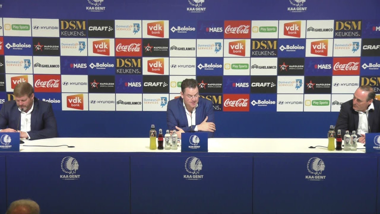 Persconferentie na KAA Gent - Cercle Brugg