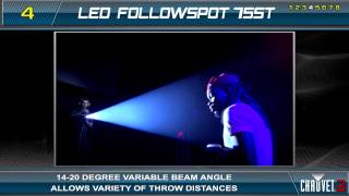 Chauvet DJ LED FOLLOW SPOT 75ST 75W LED Portable Spotlight in action - learn more