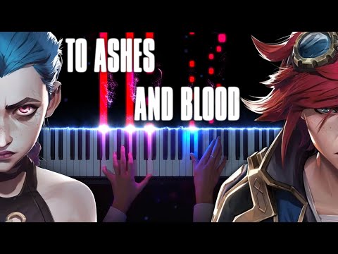 OST Arcane (League of Legends) - Woodkid - To Ashes and Blood (Piano Version)