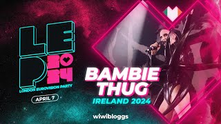 🇮🇪 Bambie Thug &quot;Tsunami (11:11)&quot; (Ireland 2024) - LIVE @ London Eurovision Party 2024