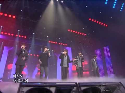SHINee - Romantic + love should go on + Amigo @ SBS Inkigayo 인기가요 090104