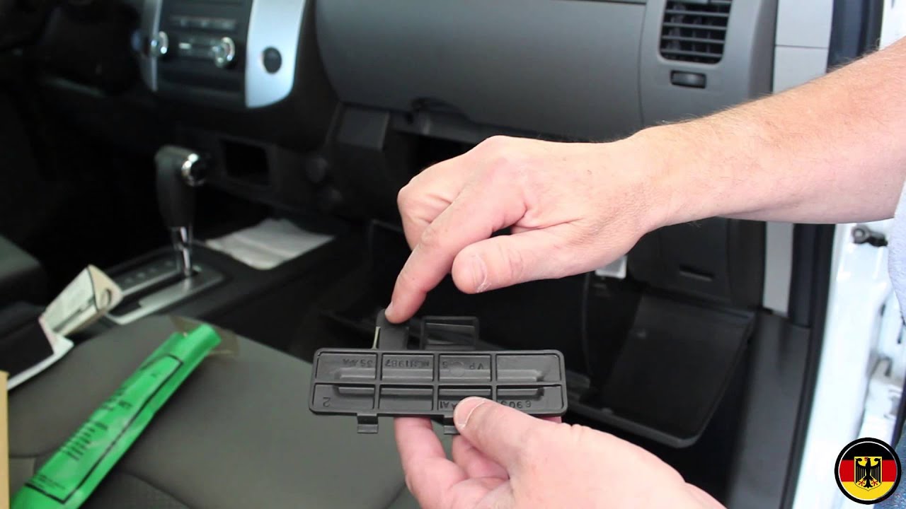 Nissan xterra in cabin filter replacement how to #10