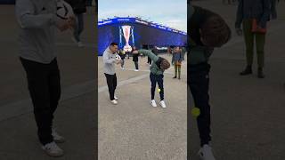 Juggling with tennis fans at ATP Finals in Turin 🎾🔥?? #juventus #freestyle