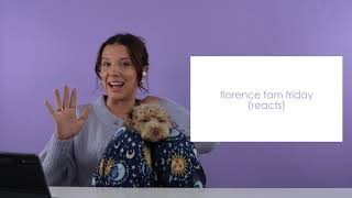 florence fam friday: mills reacts
