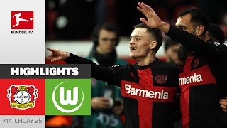 Wirtz & Co. Extend Their Streak! | Bayer 04 Leverkusen — VfL Wolfsburg 2-0 | Highlights | Bundesliga