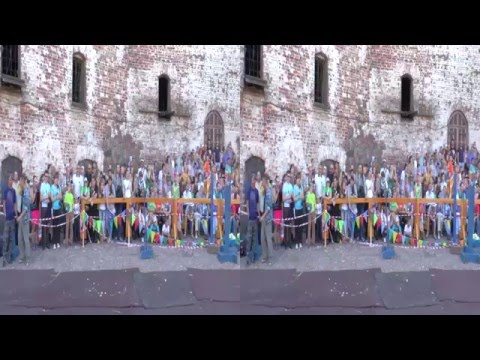 (3D) Knight tournament and archer (Vyborg castle) Рыцарский замок 2013