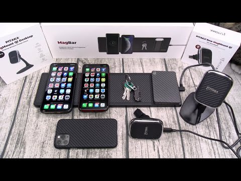 Pitaka MagEZ Bar - Magnetic Wall Mount Wireless Charger and MagEZ Case