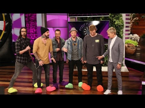 The Backstreet Boys Play 'Foot Flickers'