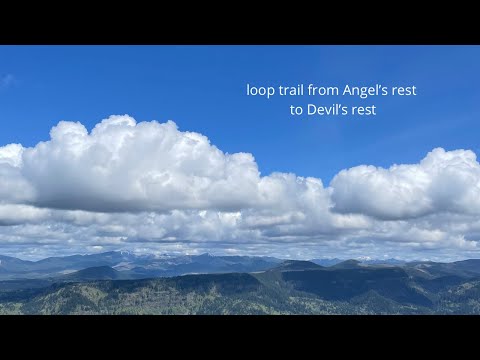Beautiful view of Angel's rest and Devil's mountain 