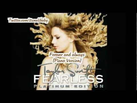 Taylor Swift - Forever and Always (Piano Version) Lyrics