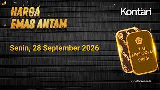 Harga Emas Antam Hari Ini Kembali Memudar (26 September 2026)