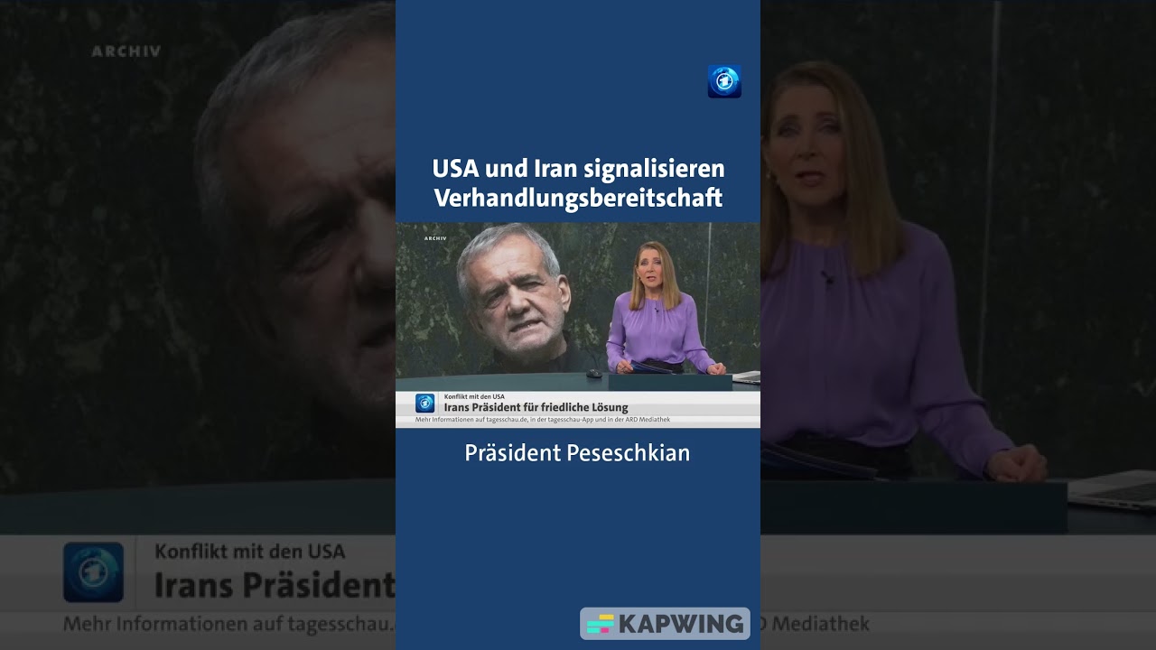 USA und Iran signalisieren Verhandlungsbereitschaft tagesschau nachrichten usa iran