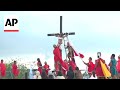 Filipino Catholics reenact crucifixion of Jesus in Good Friday tradition