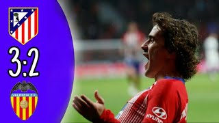 اهداف مباراة اتليتيكو مدريد ضد فالنسيا 3:2 و ن ...