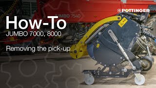 How to: Removing the pick-up on a JUMBO multipurpose rotor loader wagon