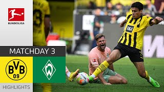 Borussia Dortmund — Werder Bremen 2-3 | Highlights | Matchday 3 – Bundesliga 2022/23