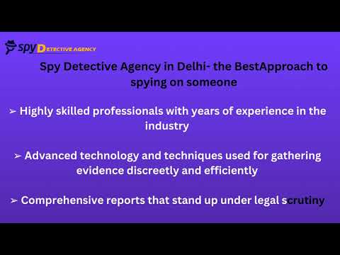 Trustworthy Investigation Services Provided by Spy Detective Agency in India 