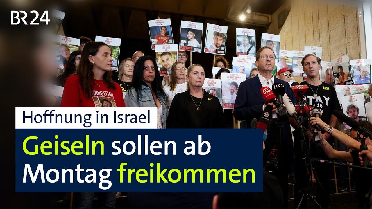 Israelische Geiseln: Freilassungen ab Montag | BR24