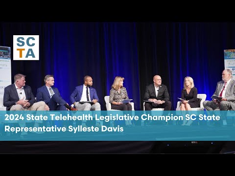 screenshot of youtube video titled State Telehealth Legislative Champion Representative Sylleste Davis