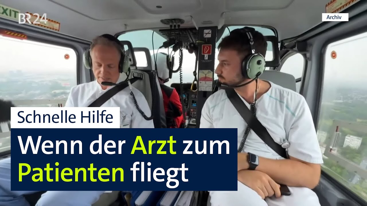1.000. Flugeinsatz: Ärzte fliegen per Hubschrauber zur OP aufs Land | Abendschau | BR24