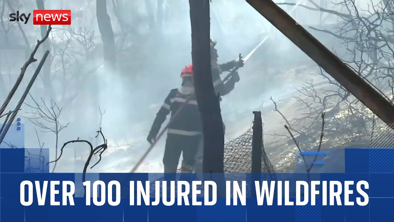 Over 100 people have been injured in Marseille wildfires
