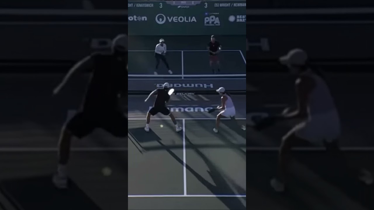 Bright/Ignatowich v Newman/Wright at the Veolia Sacramento (3) #shorts #pickleball