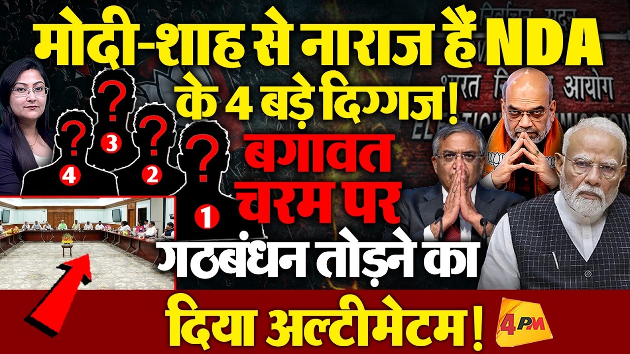 NDA के 4 बड़े दिग्गजों ने दिया गठबंधन तोड़नेका अल्टीमेटम !