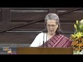 LIVE | Sonia Gandhis  Speech on being re-elected as Chairperson of the Congress Parliamentary Party
