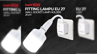 Pratinjau video produk TaffLED Fitting Lampu Bohlam LED EU Plug 220V 25A E27 with Switch - HF-666