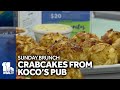 Sunday Brunch: Giant crabcakes from Kocos Pub